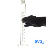 Proveta vidro graduada   250 ml base redonda e rolha de vidro  Laborglas