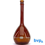 Balão volumétrico  500 ml Pyrex âmbar