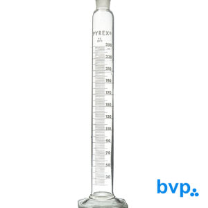Proveta vidro graduada  250 ml rolha de vidro Pyrex